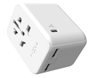 FIXED Voyager World Adapter 1xUSB-C/2xUSB GaN 30W biały - 1249175 - zdjęcie 1
